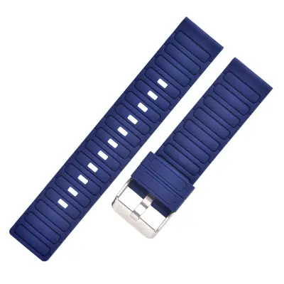 22 mm silikonski pašček z valovitim vzorcem za Galaxy Watch7/FE/4/5/6 Blue