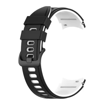Silikonski pašček za uro Samsung Watch 4 Black&White