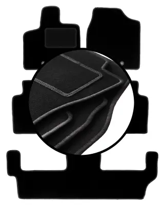Komplet velurnih talnih oblog za: Chrysler Voyager V FL 7-sedežni (2011-2016)