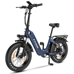 Zložljivo električno kolo TTGO F6, 250 W z navorom 45 NM, 25 Ah, modro