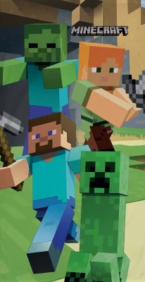 Bombažna brisača 70x140 Minecraft Steve Alex