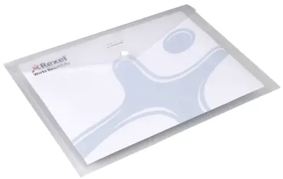 Torba za dokumente Rexel, DIN A4, PP, prozorna
