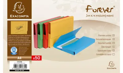 EXACOMPTA torba za dokumente FOREVER, DIN A4, siva