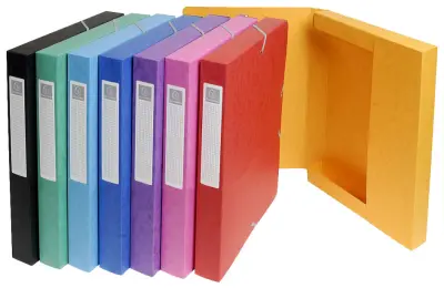 Zbirna škatla EXACOMPTA, širina hrbtne strani: 25 mm, rdeča