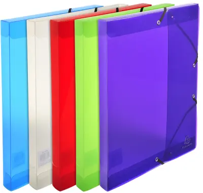 Zbirna škatla EXACOMPTA Crystal, DIN A4, PP, kristal