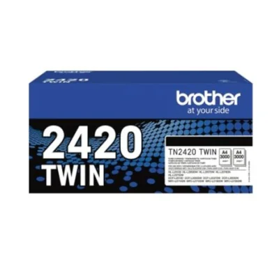 Brother Tn2420 Original Black Toner Pack 2 - Tn2420Twin [Pag-3000]