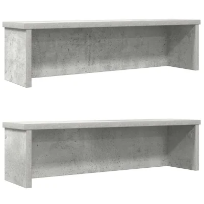 vidaXL Kitchen Racks Stackable 2 pcs siva 50x15x16 cm