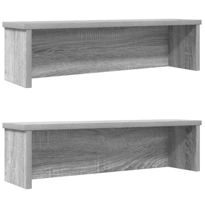 vidaXL Kitchen Racks Stackable 2 pcs siva sonoma 60x15x16 cm