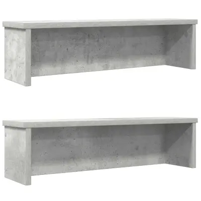 vidaXL Kitchen Racks Stackable 2 pcs siva 60x15x16 cm