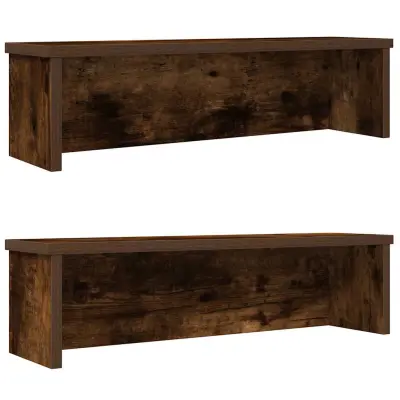 vidaXL Kitchen Racks Stackable 2 pcs dimljeni hrast 50x15x16 cm