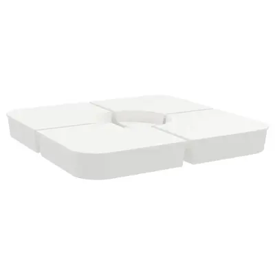 vidaXL Komplet podstavka za senčnik za križna stojala 100 kg PP