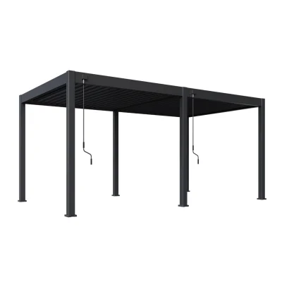 Bioklimatska pergola INTRO NEO 5,3x3 m, aluminij in jeklo – prostostoječa