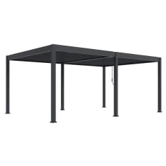 Bioklimatska pergola INTRO DUO 6x4 m, aluminij - samostoječa, dvo-conska