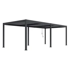 Bioklimatska pergola INTRO DUO 7,2x3,6 m, aluminij - samostoječa, tri-conska
