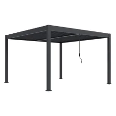 Bioklimatska pergola INTRO DUO 4x4 m, aluminij - samostoječa, dvo-conska