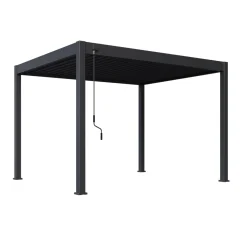 Bioklimatska pergola INTRO NEO 3,6x3 m, aluminij in jeklo – prostostoječa