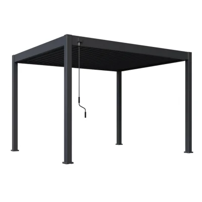 Bioklimatska pergola INTRO NEO 3,6x3 m, aluminij in jeklo – prostostoječa