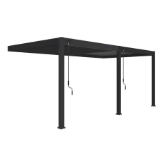 Bioklimatska pergola INTRO PLUS 6x3m, aluminij – za pritrditev na steno