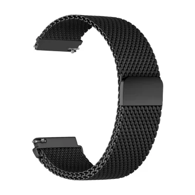 Milanese Zanka za Pametne Ure Black 22 mm