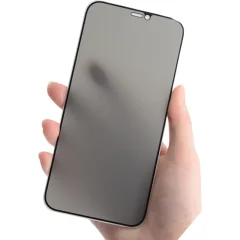 Zaščita zaslona za iPhone Anti-Spy - Kaljeno steklo iz aluminijeve zlitine   iPhone 16 Plus
