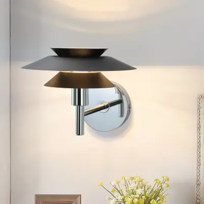 NETTLIFE notranja stenska svetilka črna - moderna oblikovalska spalna svetilka G9 brez žarnice (maks. 25 W)