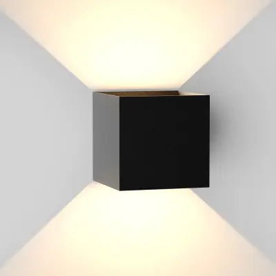 NETTLIFE LED notranja stenska svetilka Črna Zunanja stenska svetilka 5W Zunanja svetilka Gor Dol Stenska svetilka IP65 Osvetlitev 3000K