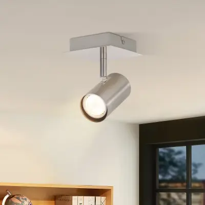 NETTLIFE Stropna svetilka z 1 plamenom za hodnik GU10 - LED stropna svetilka nikljeva 330° Brez žarnic