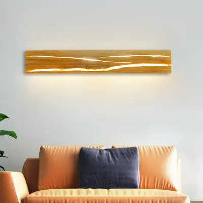 NETTLIFE LED stenska svetilka, notranja lesena moderna hodniška svetilka 3000K toplo bela 50CM indirektna svetilka za dnevno sobo 8W