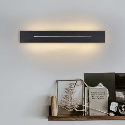 NETTLIFE Notranja Stenska Svetilka LED 30CM Moderna Hodniška Svetilka Topla Bela Spalnica Črna Stopniščna Svetilka 8W Stenska Razsvetljava