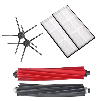 Mega-pack s črnimi stranskimi krtačkami za Roborock S8