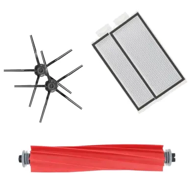 Mega-pack s črnimi stranskimi krtačkami za Roborock Q5, Q5 Max, Q7, Q7 Max