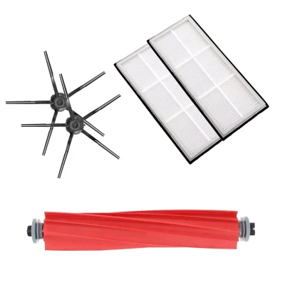 Mega-pack s črnimi stranskimi krtačkami za Roborock S7