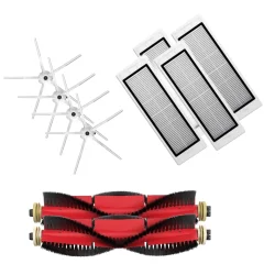Ultra-pack z belimi stranskimi krtačkami za Roborock S5, S6, E5, S50, S55