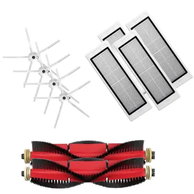 Ultra-pack z belimi stranskimi krtačkami za Roborock S5, S6, E5, S50, S55