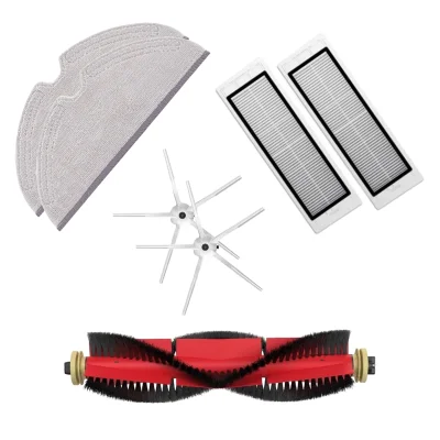 Mega-pack s krpami in belimi stranskimi krtačkami za Roborock S5, S6, E5, S50, S55