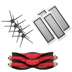 Ultra-pack s črnimi stranskimi krtačkami za Roborock S5, S6, E5, S50, S55