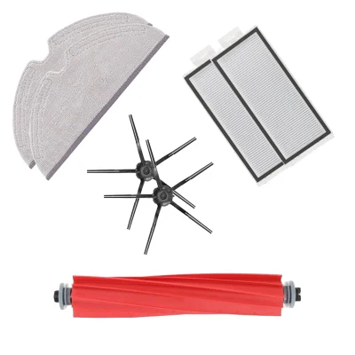 Mega-pack s krpami in črnimi stranskimi krtačkami za Roborock Q5, Q5 Max, Q7, Q7 Max
