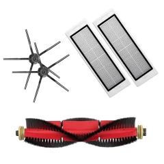 Mega-pack z črnimi stranskimi krtačkami za Roborock S5, S6, E5, S50, S55