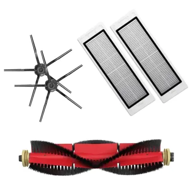 Mega-pack z črnimi stranskimi krtačkami za Roborock S5, S6, E5, S50, S55
