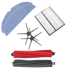 Mega-pack s krpami in črnimi stranskimi krtačkami za Roborock S8