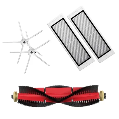 Mega-pack z belimi stranskimi krtačkami za Roborock S5, S6, E5, S50, S55
