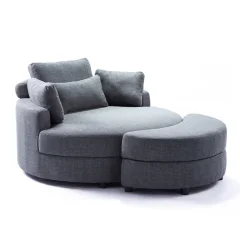 Sodoben Fotelj Z Blazino In Shrambo YHL Voyura Q-MYD-2306-DARKGREY - Temno Siv