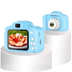 13,0 MP + čitalnik kartic HD Otroška igrača prenosni digitalni SLR fotoaparat (moder)
