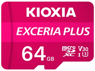 Micro SD Kioxia 64GB EXERIA PLUS UHS-I C10 R98 CON Adaptador
