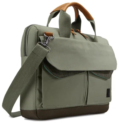 Torba Case Logic 14" LoDo Attaché, sivo-zelena (LODA-114PG)
