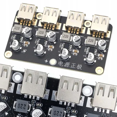 Rosfix Pretvornik 4-kanalni Napetost Polnilec 2.0 3.0 USB Step Down