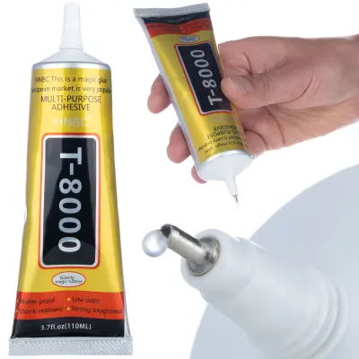 Rosfix T-8000 Lepilo – Univerzalno Industrijsko Lepilo 110 ml | Elastično, 900 % Raztezanje, 4800 cP