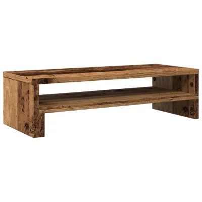 vidaXL Stojalo za monitor starinski les 54x22x15 cm inženirski les