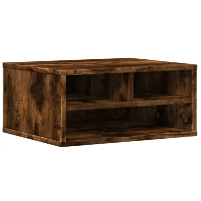 vidaXL Stojalo za tiskalnik dimljen hrast 49x40x22,5 cm inženirski les