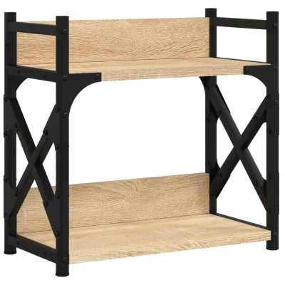 vidaXL Stojalo za tiskalnik sonoma hrast 40x20x40 cm inženirski les